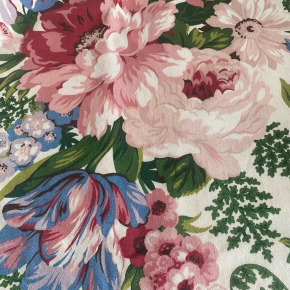 CUSTOM Floral Drapes Waverly Spring Fever Rod Pocket Pair 75.5” x 51.5” Cottage - Picture 5 of 5